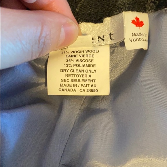 Current (Made in Vancouver) Wool Pinstripe Pants - Picture 5 of 5